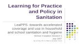 Learning for Practice and Policy in Sanitation