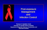 post exposure management and infection control