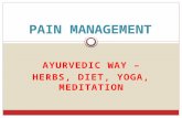 Pain Management in Ayurveda