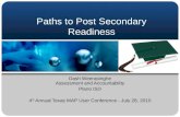 MAP Growth Paths and Post-Secondary Readinessserconf file share