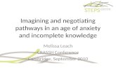 Melissa Leach - Imagining and negotiating pathways in an age of anxiety and incomplete knowledge