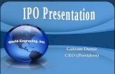 Ipo World Engraving, Inc Presentation