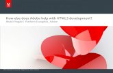 How else does Adobe help in HTML5 development?
