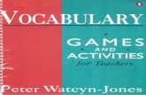 Games  and  activities  for teachers  in  class.  Vocabulary  (  Longman  )