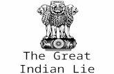 The Great Indian Lie