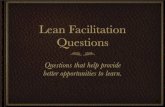 Lean Facilitation Questions