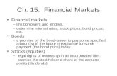 Financial Markets: Stocks and Bonds.