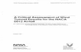 A Critical Assessment of Wind Tunnel Results for the NACA 0012 Airfoil