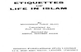 Etiquettes of Life in Islam