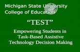 TEST - Task-based Student AT decision-making