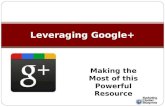 Leveraging Google Plus for Local Professionals - Presentation