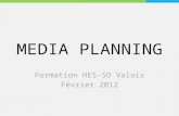 Hesso valais - media planning