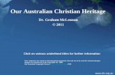 Our Australian Christian Heritage Printable