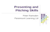 Presenting and Pitching skills