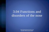 Functions and disorders of the nose