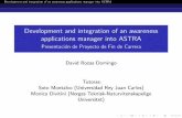 Development and integration of an awareness applications manager into ASTRA