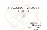Seminar Ppt on Tidget( Tracking Widget - A Gps Advancement) by Nithin k Thomas