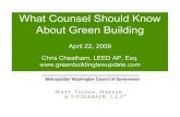 What Counsel Should Know About Green Building