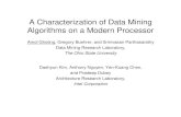 A Characterization of Data Mining Algorithms on a Modern ...