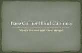 Base corner blind cabinets
