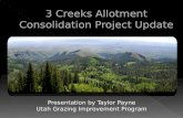 3 Creeks Allotment Consolidation Project Update by Taylor Payne
