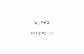 WiMAX Haiqing Li Content List