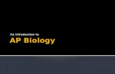 AP Biology - Introduction