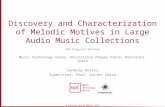 Discovery and Characterization of Melodic Motives in Large Audio Music Collections