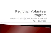 Regional Volunteer Training