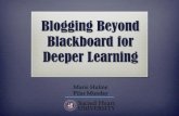 Blogging Beyond Blackboard for Deeper Learning
