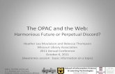 The opac and the web