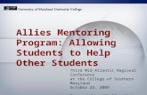Allies Mentoring Program: Allowing Students to Help Other Students  E S Hintz