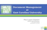 Document Management at East Carolina University
