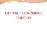 Gestalt Learning Theory