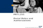 Portal Roles and Authorizations