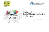 Content & Social Media Marketing on Budget #SMWMumbai