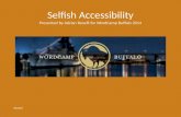 Selfish Accessibility: WordCamp Buffalo 2014