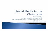 Social media in the classroom