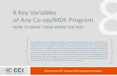 8 Key Variables of Any Co-op/MDF Program: eBook