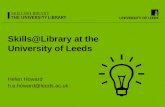 Skills@library at the university of leeds