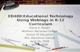 ED480:Using Weblogs K-12 Curriculum