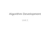 Unit 2_Algorithm Dev Elopement