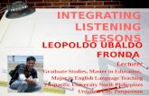 Integrating listening lessons
