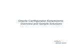 Oracle Configurator Extensions