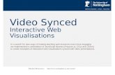 Video synced interactive web visualisations