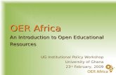 Introducing OER Africa and OER Licensing