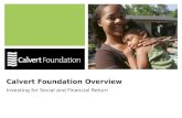 Calvert Foundation Overview