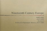 19th Century Europe, 1815-1848, political and diplomatic history