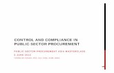 Control And Compliance In Public Sector Procurement