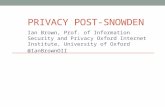 Privacy post-Snowden